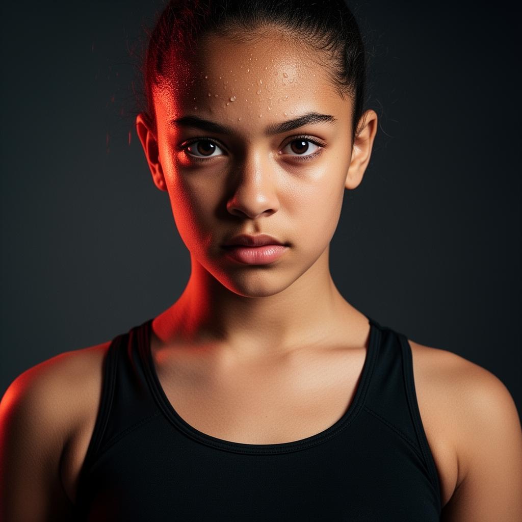 Focused FYRE dancer ready to compete